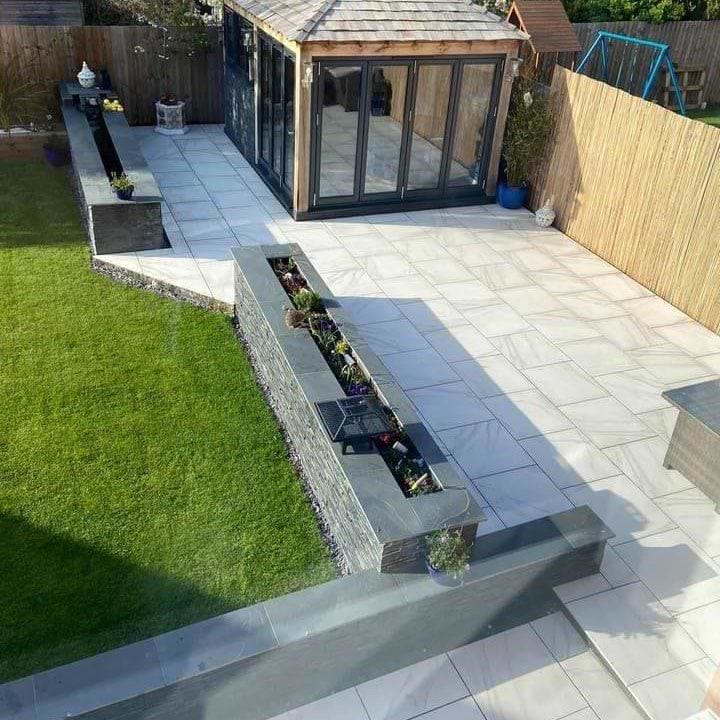 Calacatta Gold Matt Porcelain Paving - Hyperion Tiles