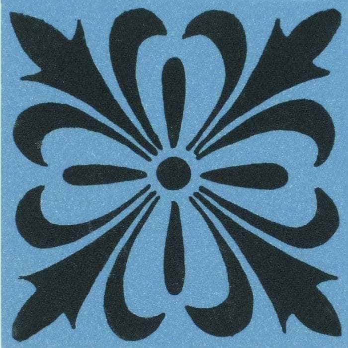 Cardigan Black on Blue - Hyperion Tiles