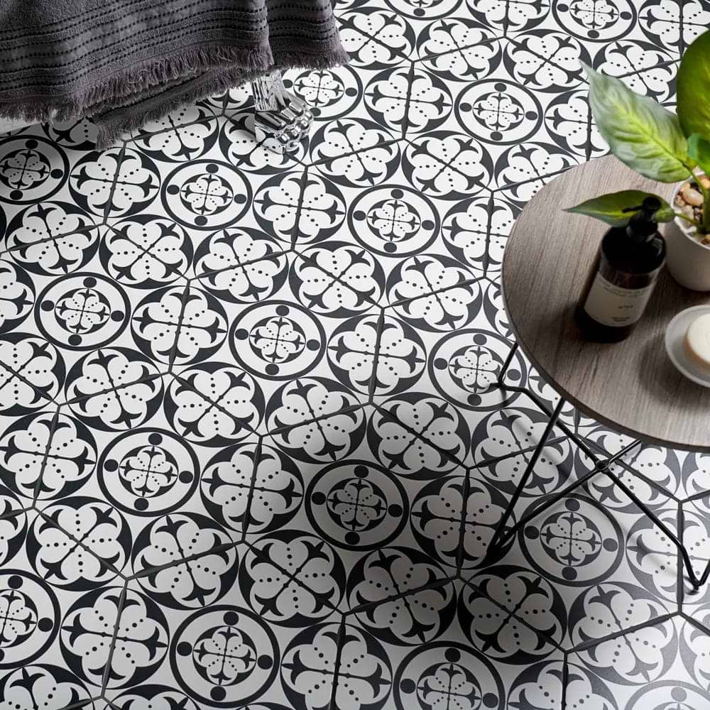 Carnaby Hexagon Black - Hyperion Tiles
