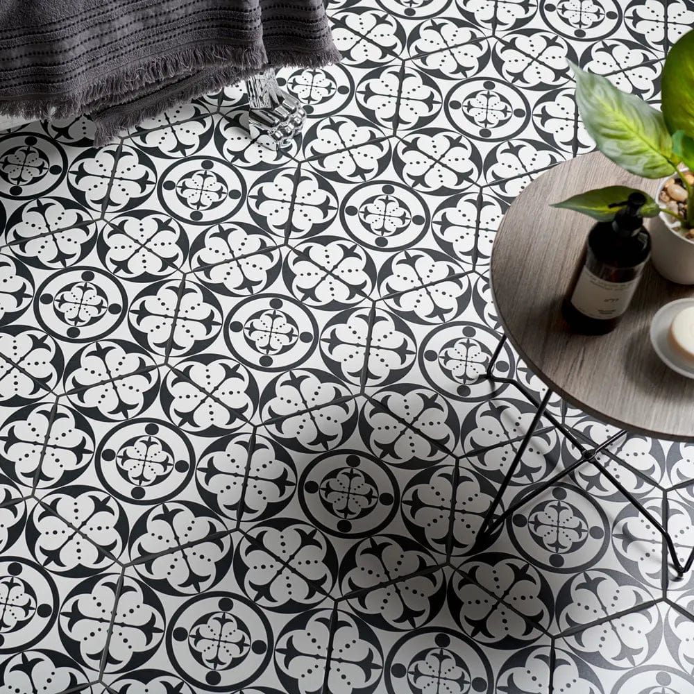 Carnaby Hexagon Black - Hyperion Tiles