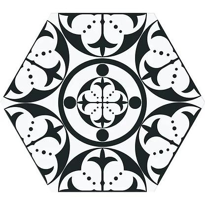 Carnaby Hexagon Black - Hyperion Tiles