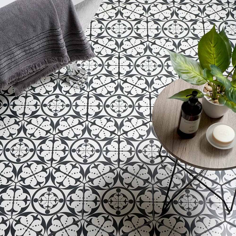 Carnaby Hexagon Black - Hyperion Tiles