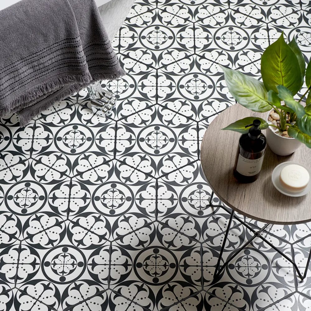 Carnaby Hexagon Black - Hyperion Tiles
