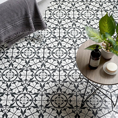 Carnaby Hexagon Black - Hyperion Tiles