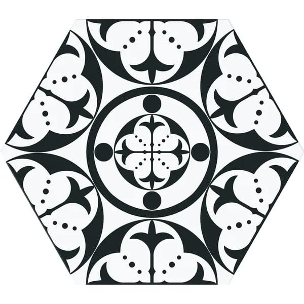 Carnaby Hexagon Black - Hyperion Tiles