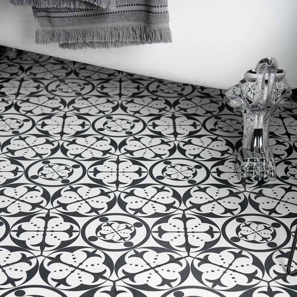 Carnaby Hexagon Black - Hyperion Tiles