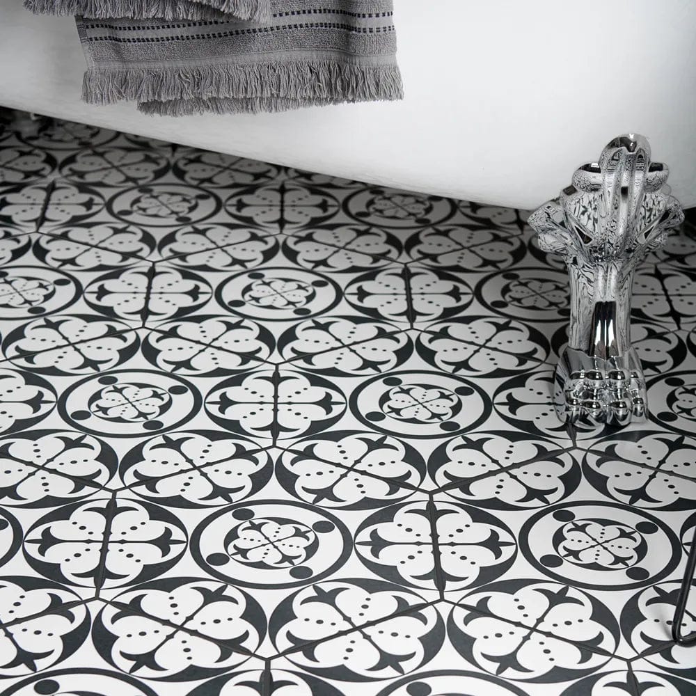 Carnaby Hexagon Black - Hyperion Tiles