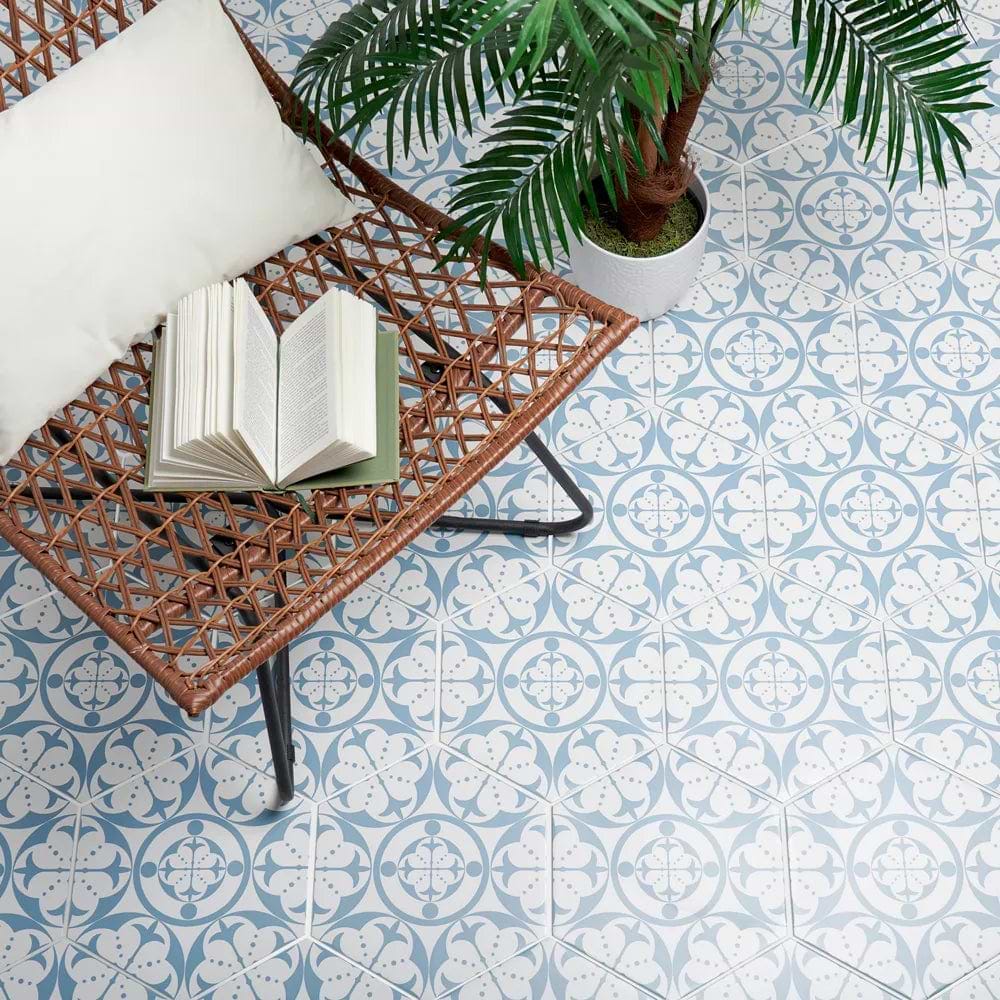 Carnaby Hexagon Sky - Hyperion Tiles