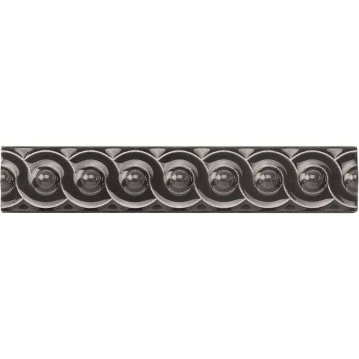 Charcoal Grey Scroll Moulding - Hyperion Tiles
