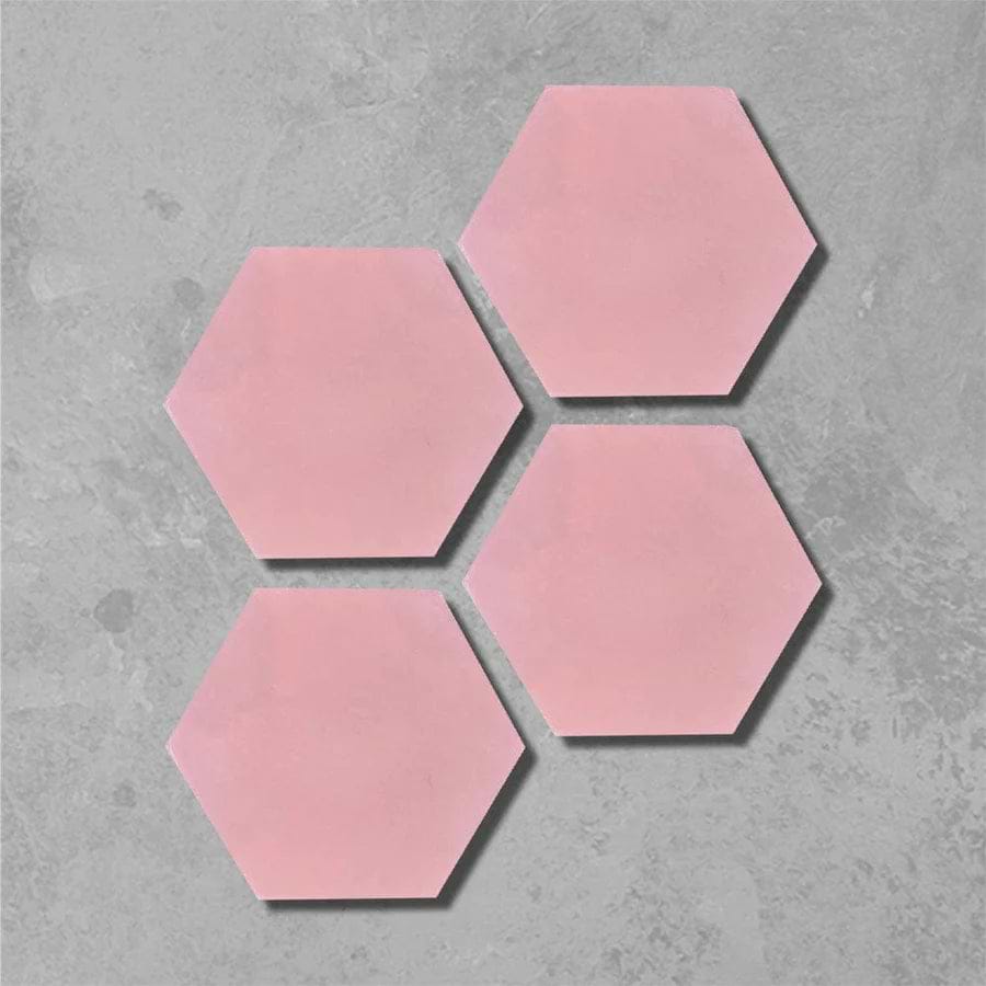 Cherry Red Hexagonal Tile - Hyperion Tiles