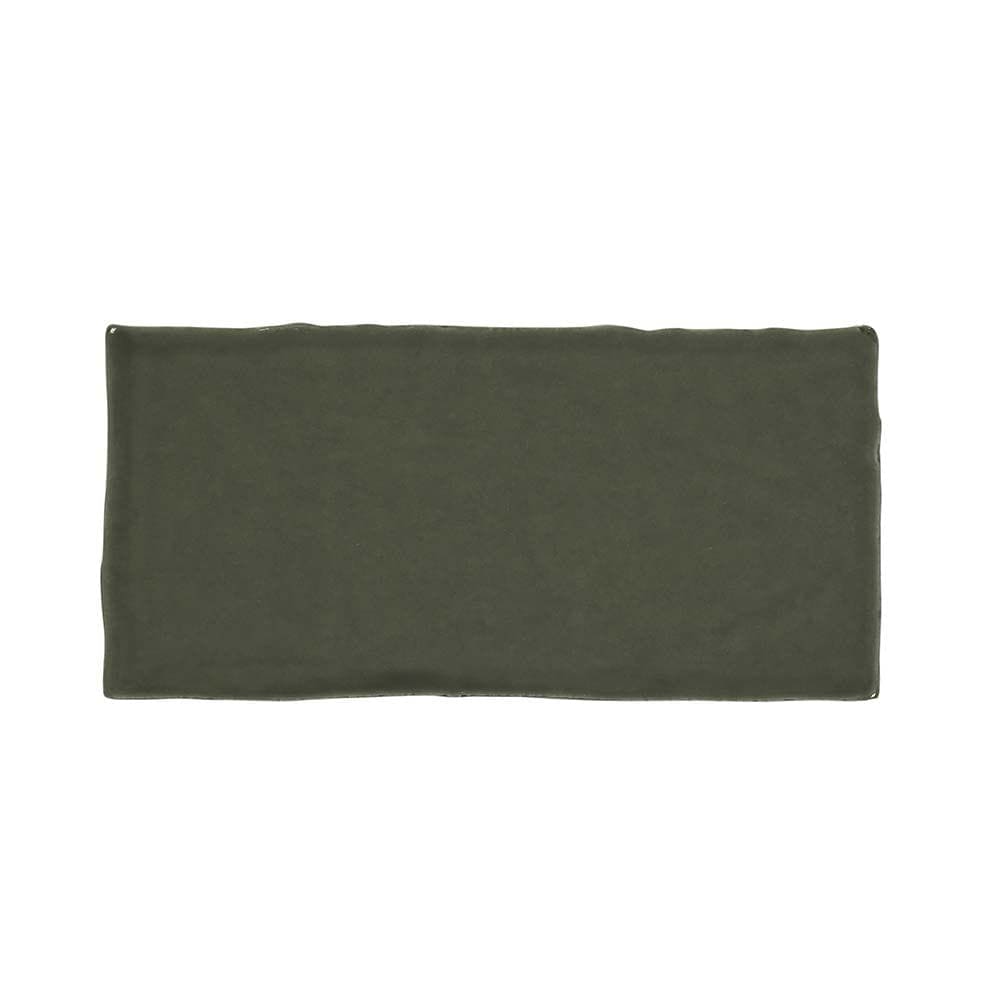 Clay Olive Ceramic Glazed Wall Tile 65x130mm - Hyperion Tiles