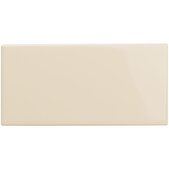 Original Style Tiles - Ceramic 152 x 75 x 7mm Colonial White Rounded Long Edge