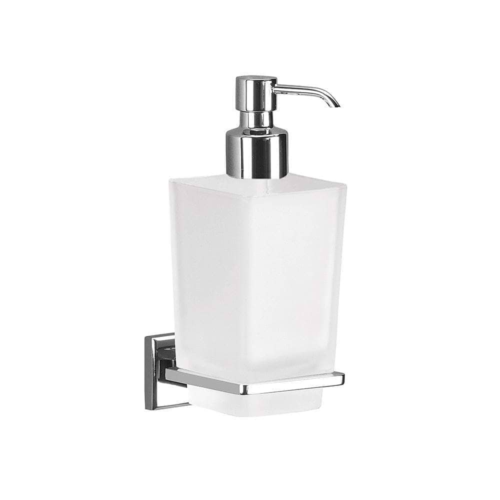 Origins Living Bathroom Accessories 70 x 175 x 105mm Colorado Glass Soap Dispenser Chrome