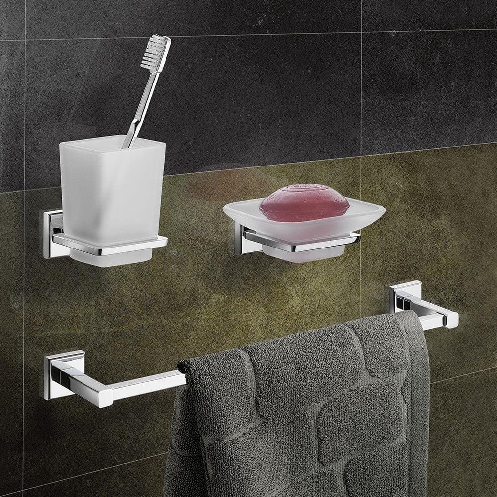 Origins Living Bathroom Accessories 350 x 40 x 80mm Colorado Towel Rail 35cm Chrome
