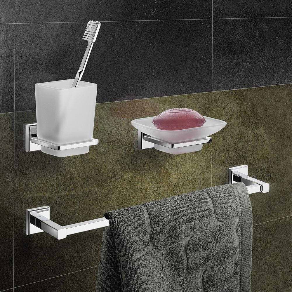 Origins Living Bathroom Accessories 600 x 40 x 80mm Colorado Towel Rail 60cm Chrome