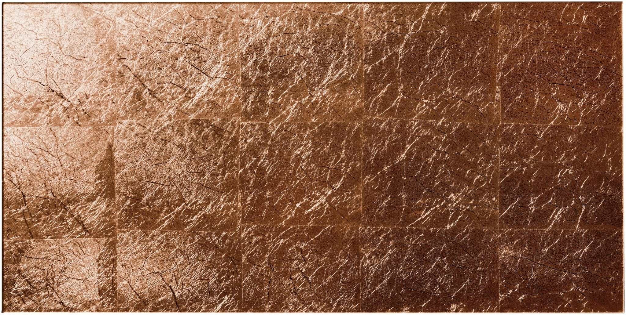 Copper Leaf Bold Decorative Glass - Hyperion Tiles