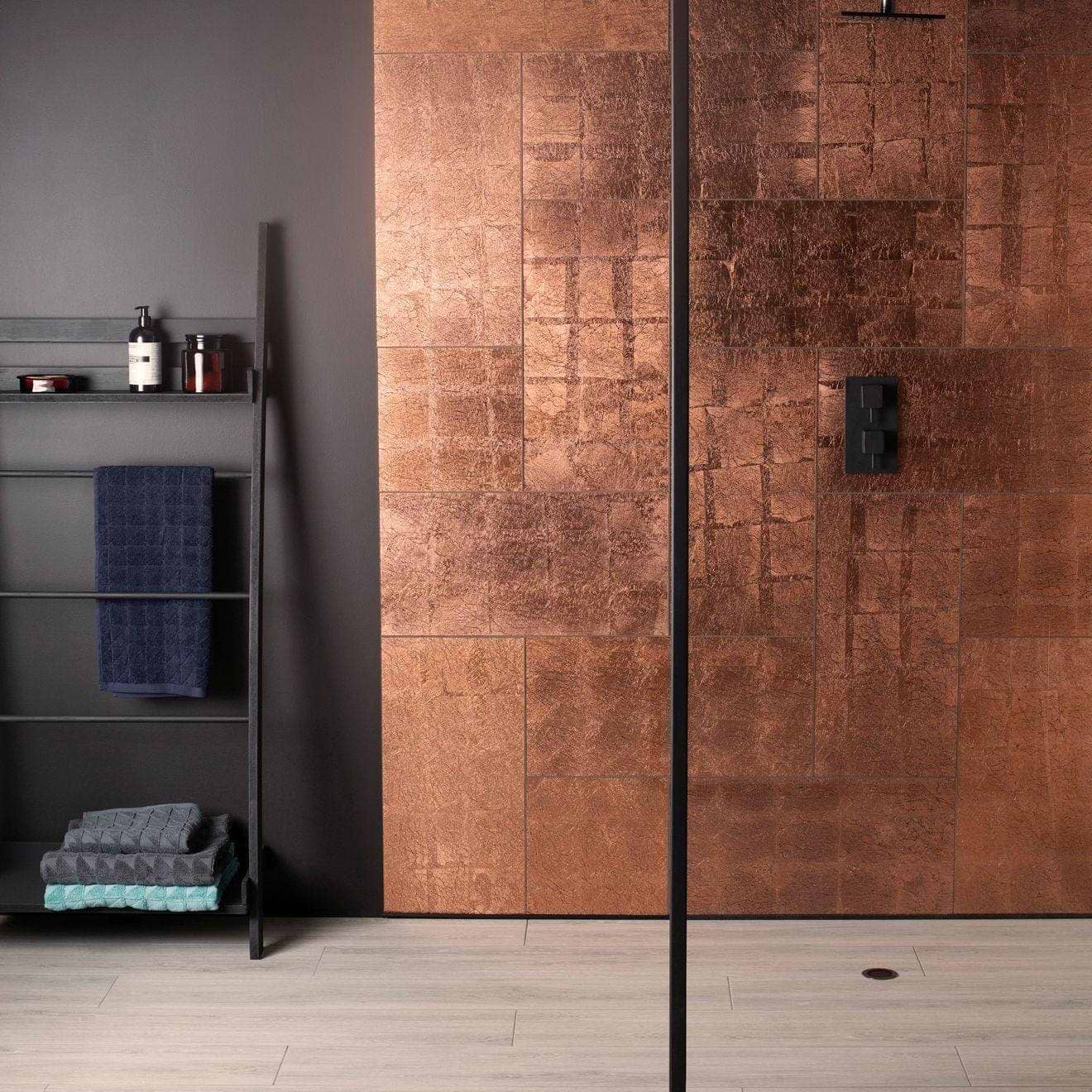 Copper Leaf Bold Decorative Glass - Hyperion Tiles