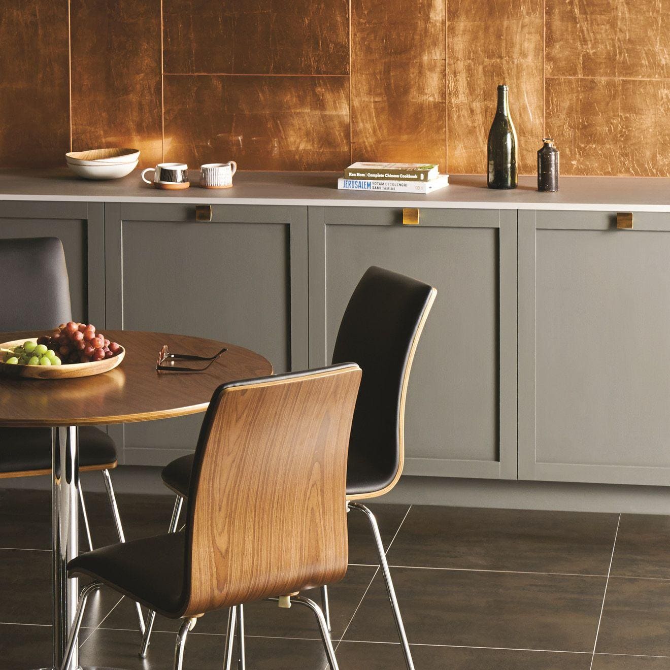 Copper Leaf Decorative Glass - Hyperion Tiles