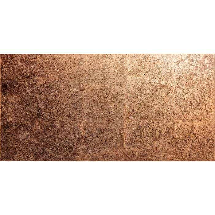 Original Style Tiles - Glass 600 x 300 x 8mm Sold by tile Copper Leaf Ripple