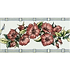 Original Style All Products 152 x 75 x 7mm - Per Piece Corded Poppies Red Classical Decorative Border on Brilliant White