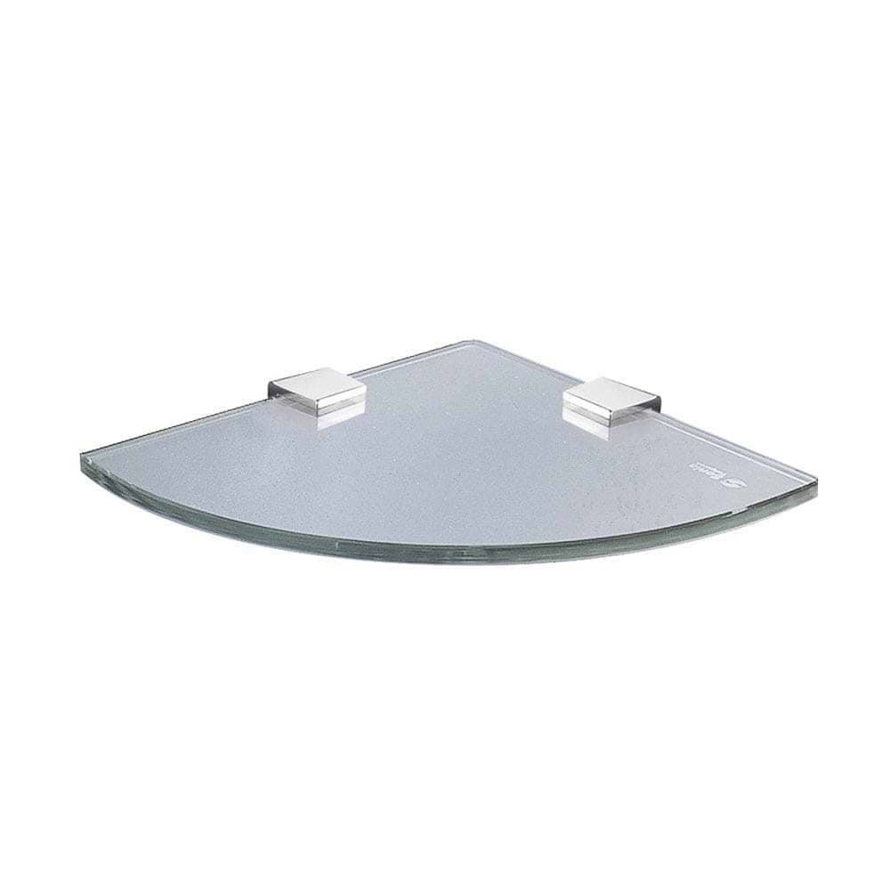 Corner Glass Shelf Chrome - Hyperion Tiles