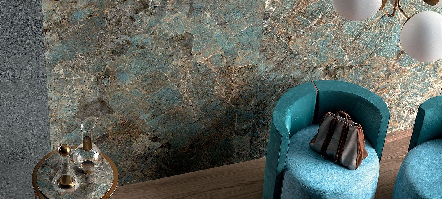 Minoli Tiles – Porcelain 80 x 80 x 0.9cm Cosmopolitan Amazzonite Lappato 80 x 80cm