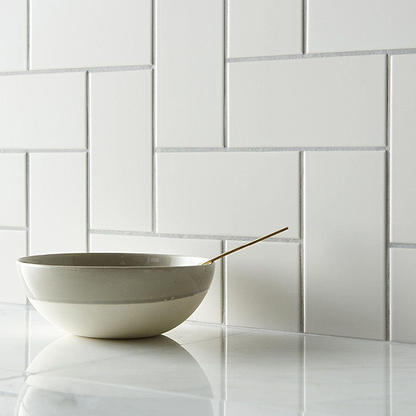 Daisy Satin Half Tile - Hyperion Tiles