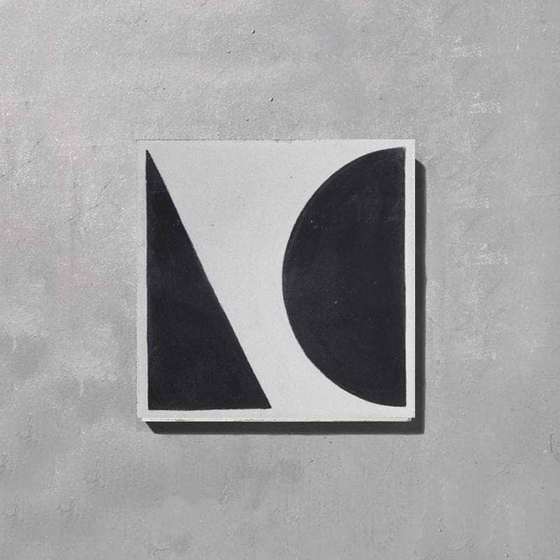 Bert And May Tiles - Encaustic Darkroom Black Split Shift Three