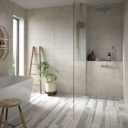 Darwin Grey Glazed Porcelain Wood Effect - Hyperion Tiles
