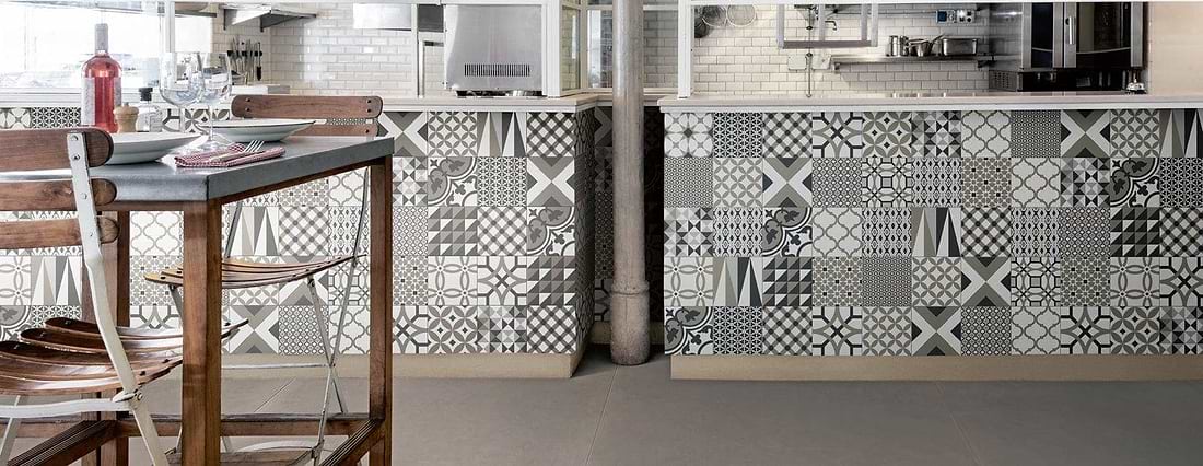 Minoli Wall &amp; Floor Tiles 20 x 20 x 1cm Sold by 0.96m² De-Segni Decor Random Cold Mix Matt
