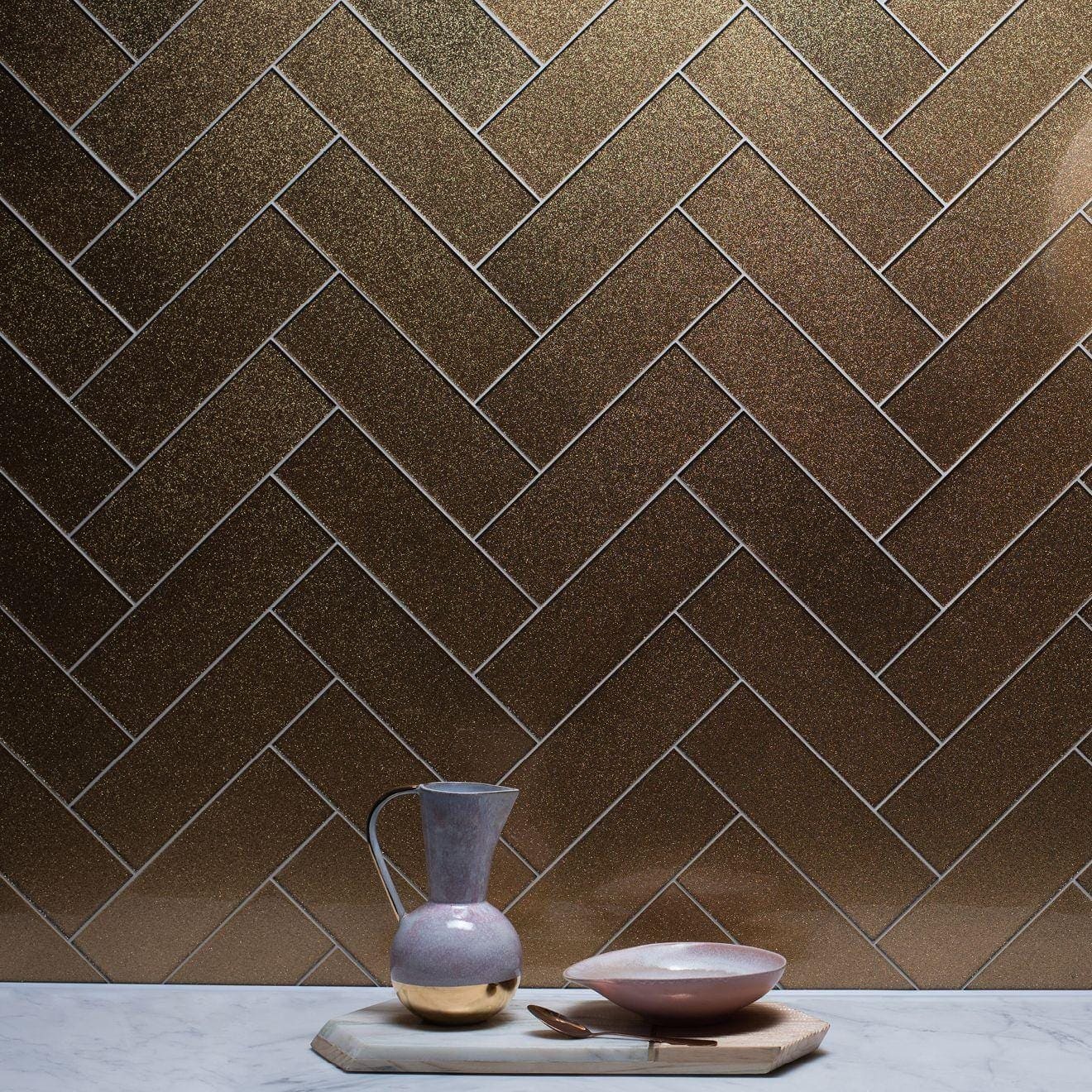 Delphinus Constellation Glass 300 x 100mm - Hyperion Tiles