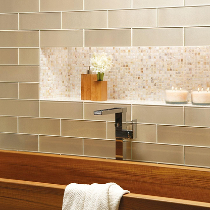 Dionysus Metallic Glass 300 x 100mm - Hyperion Tiles