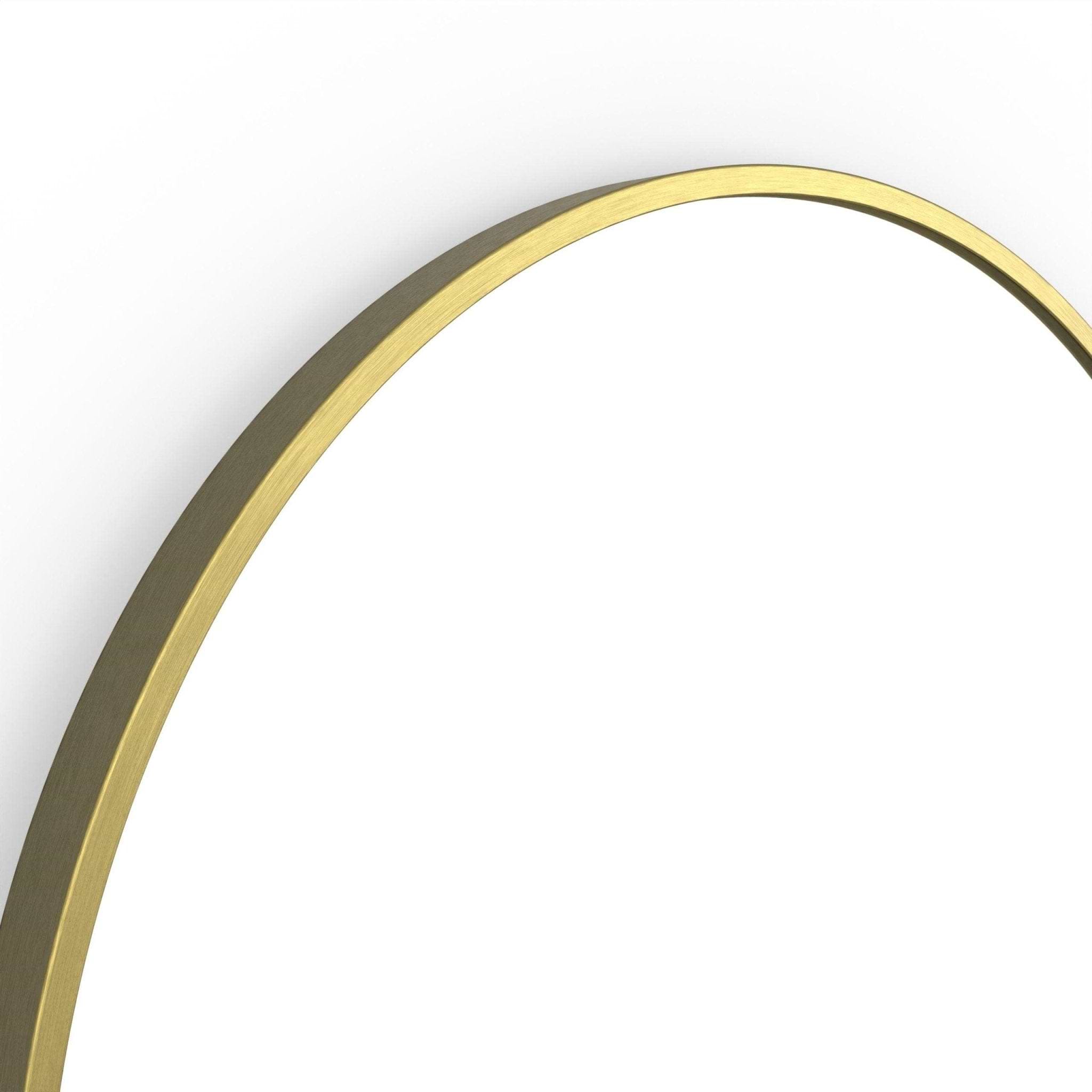Origins Living Bathroom Mirrors 500 x 800 x 25mm Docklands Capsule Mirror Brushed Brass