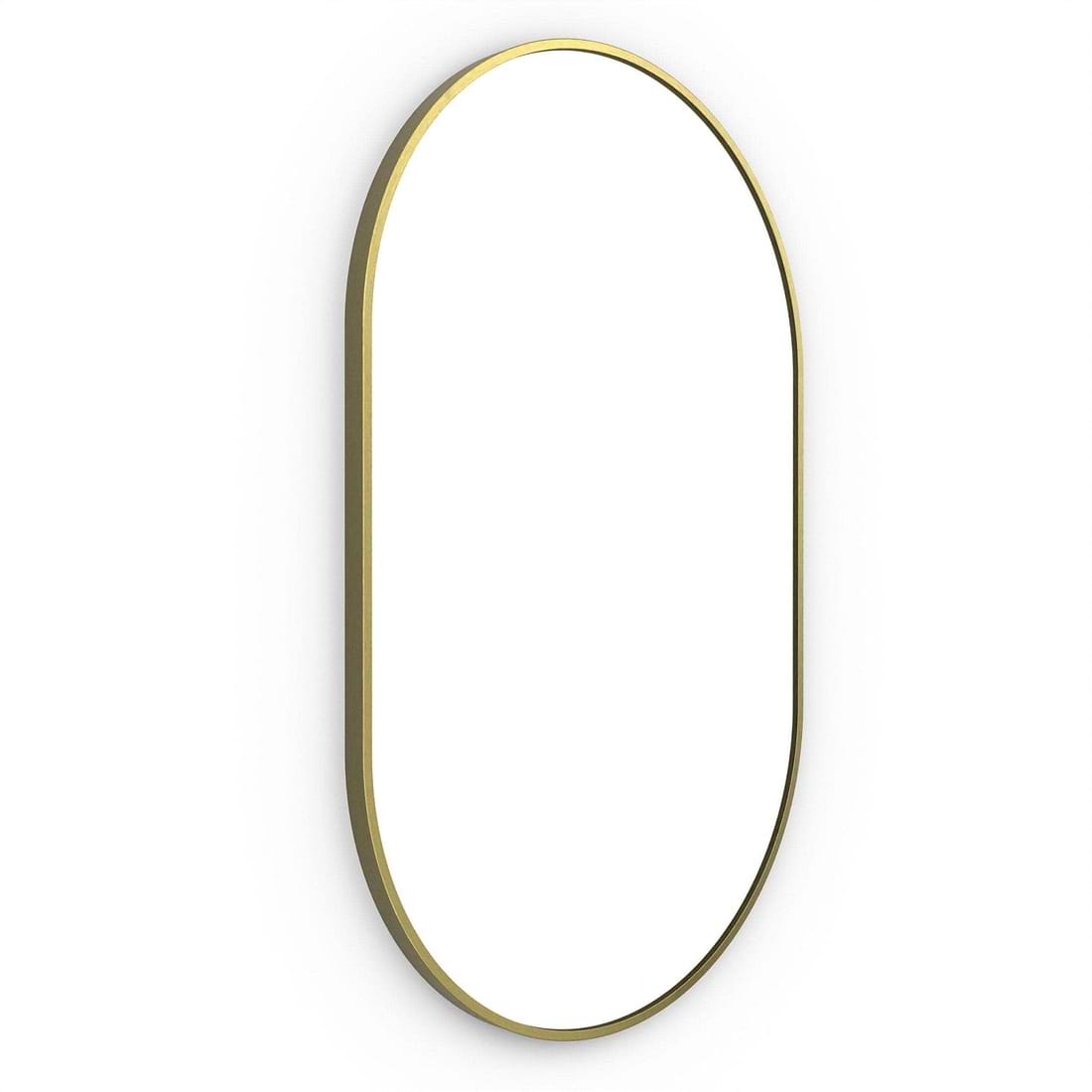 Origins Living Bathroom Mirrors 500 x 800 x 25mm Docklands Capsule Mirror Brushed Brass