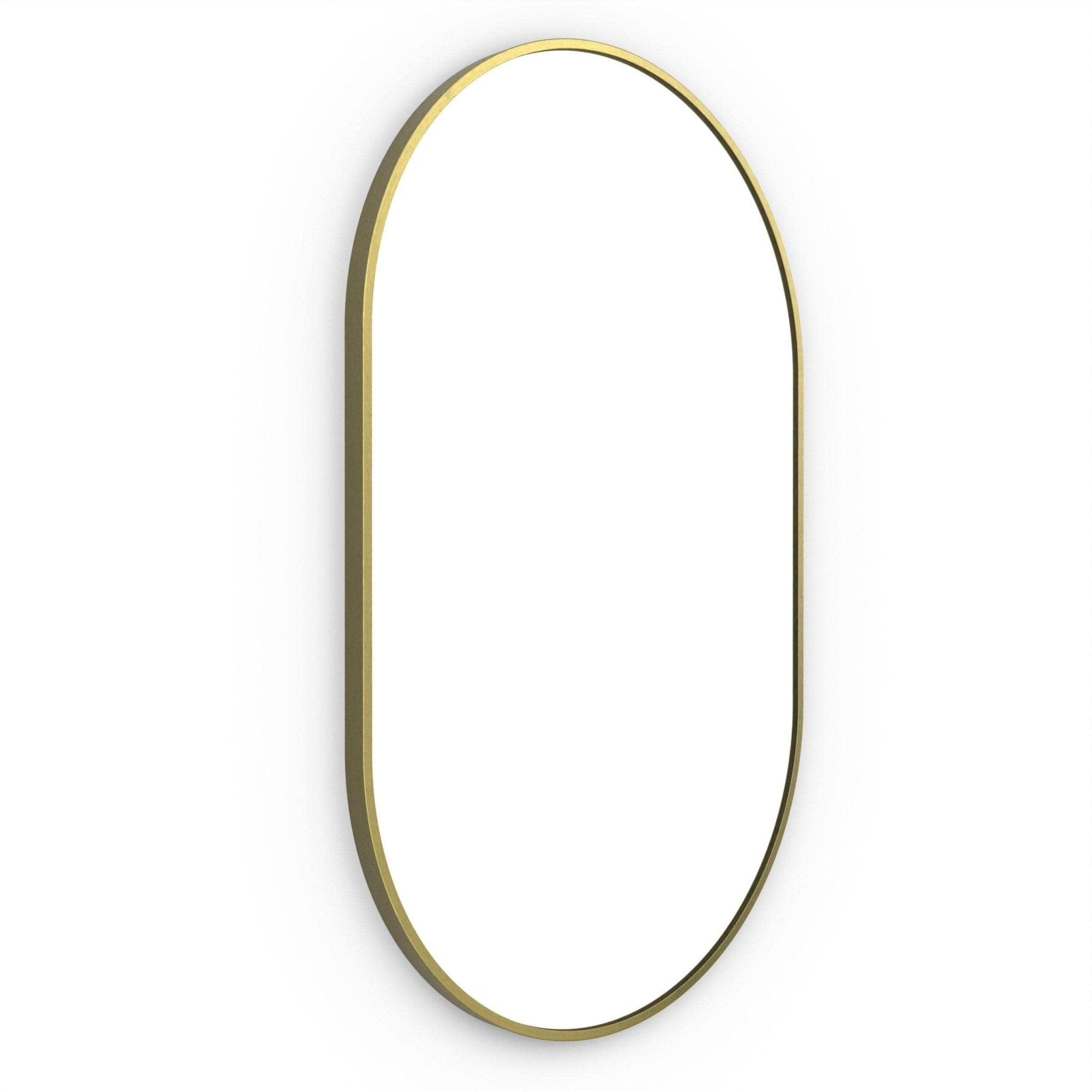 Origins Living Bathroom Mirrors 500 x 800 x 25mm Docklands Capsule Mirror Brushed Brass