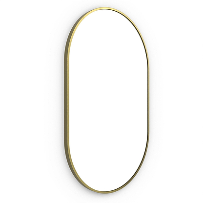 Docklands Capsule Mirror Brushed Brass - Hyperion Tiles
