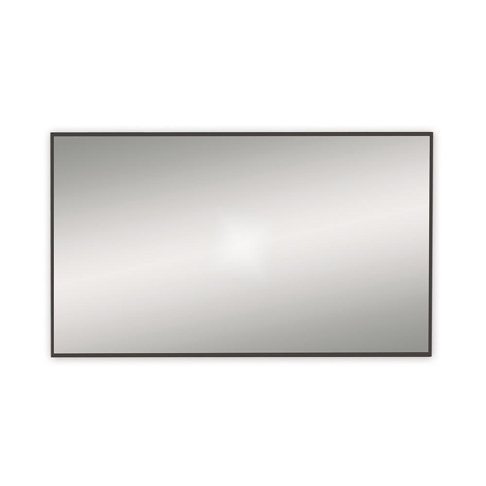 Origins Living Bathroom Mirrors 1200 x 700 x 25mm Docklands Rectangular Mirror 120x70cm Black