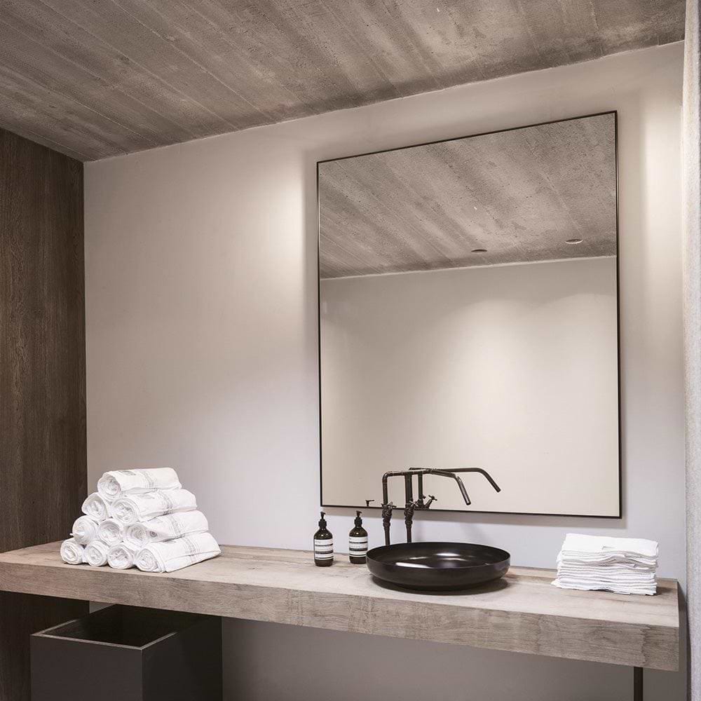Origins Living Bathroom Mirrors 1200 x 700 x 25mm Docklands Rectangular Mirror 120x70cm Black