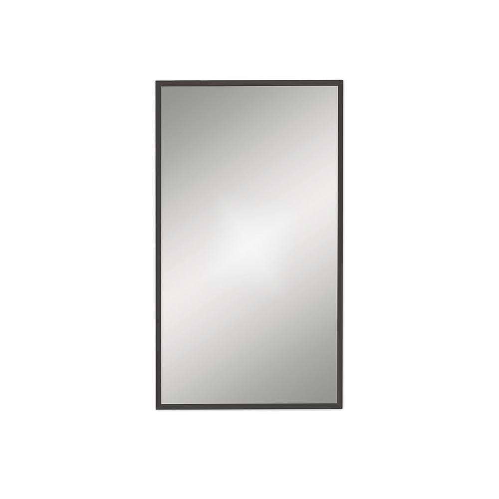 Origins Living Bathroom Mirrors 400 x 700 x 25mm Docklands Rectangular Mirror 40x70cm Black