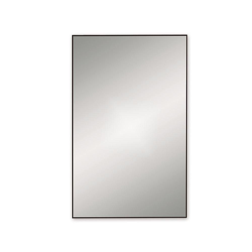 Origins Living Bathroom Mirrors 500 x 800 x 25mm Docklands Rectangular Mirror 50x80cm Black