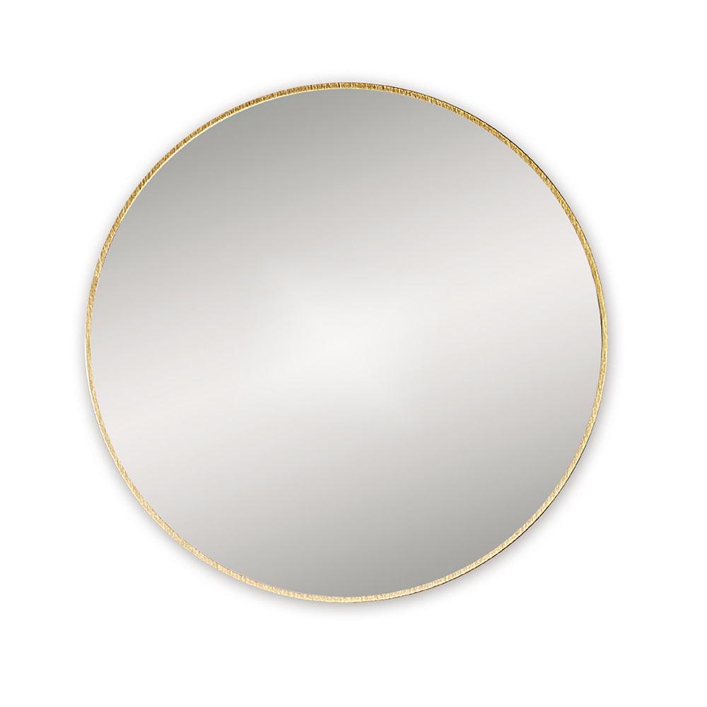 Docklands Round Mirror 60cm Brushed Brass - Hyperion Tiles