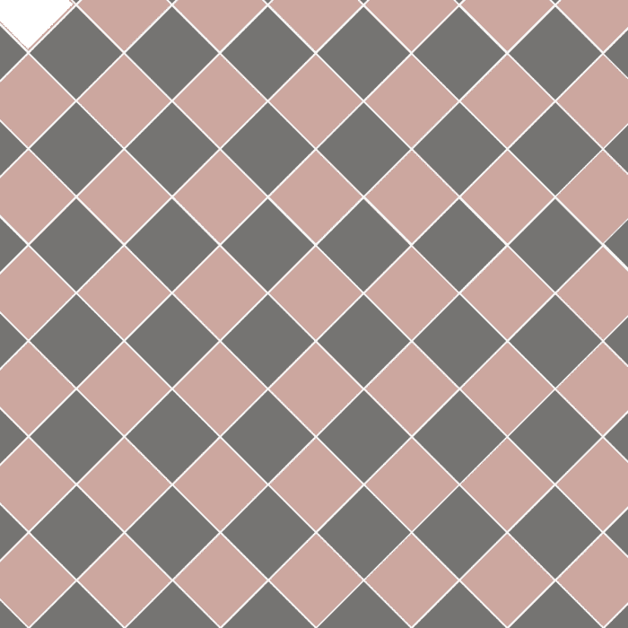 Original Style Tiles - Victorian Dorchester Carnation Pink and Revival Grey