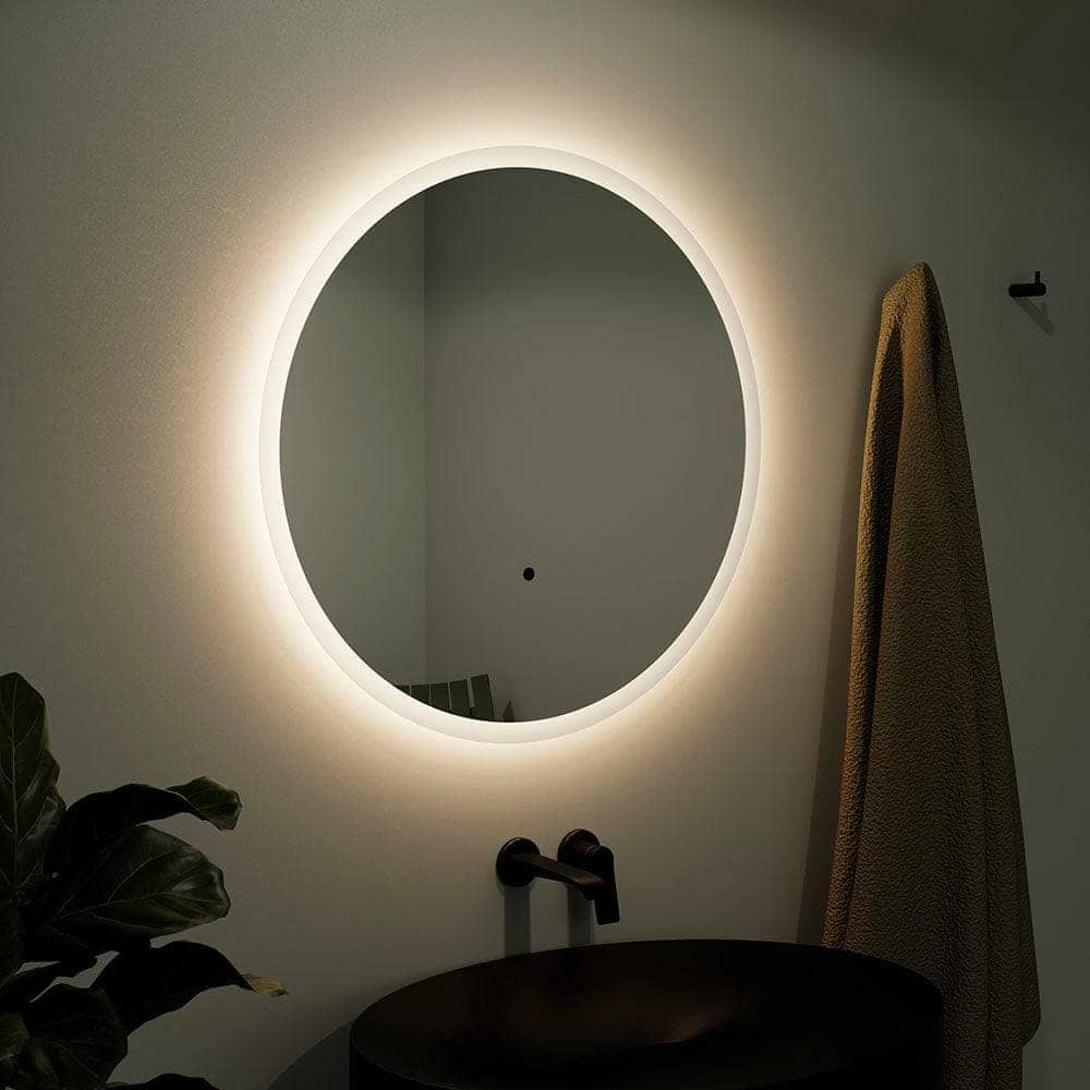 Edison Round Mirror 80cm - Hyperion Tiles