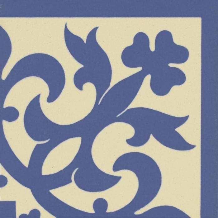 Elgin Corner Blue On White - Hyperion Tiles