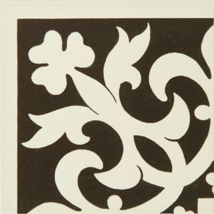 Elgin Corner Brown on White - Hyperion Tiles
