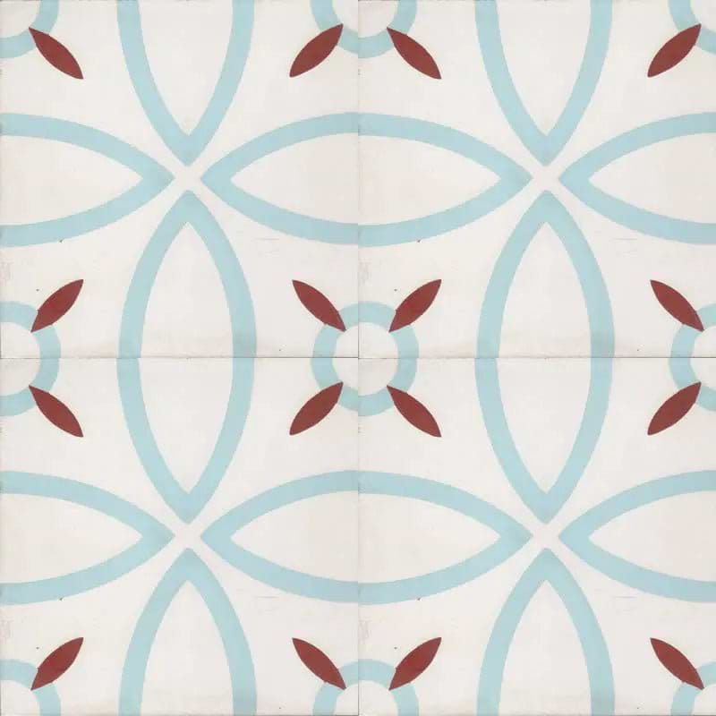 Encaustic Cement Bayonne Blue - Hyperion Tiles