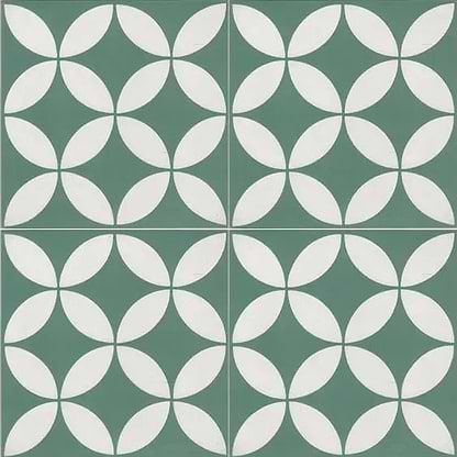 Encaustic Cement Cerames Green - Hyperion Tiles