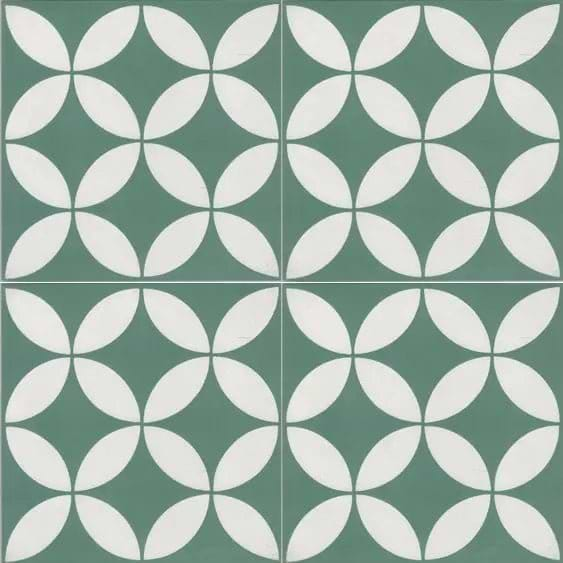 Encaustic Cement Cerames Green - Hyperion Tiles