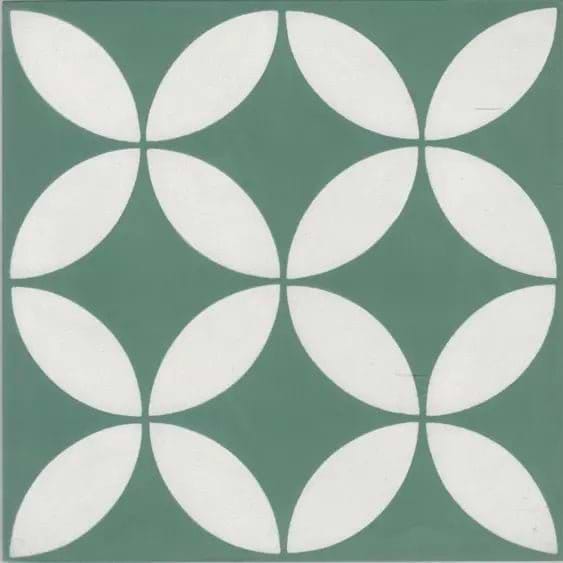 Encaustic Cement Cerames Green - Hyperion Tiles