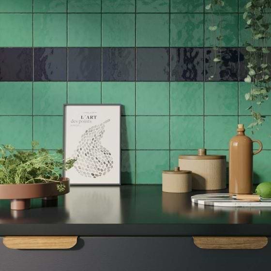 Flash Cobalt Gloss Ceramic Wall 130x130mm - Hyperion Tiles